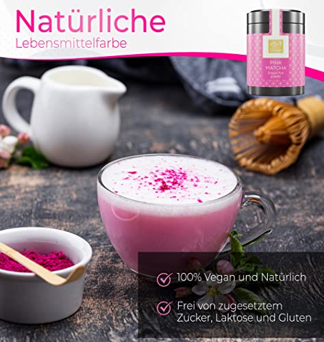 Tea Uniqo Pink Matcha Tee Pulver Nat Rlich Kaffee Tee