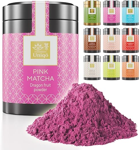 Tea Uniqo Pink Matcha Tee Pulver Nat Rlich Kaffee Tee