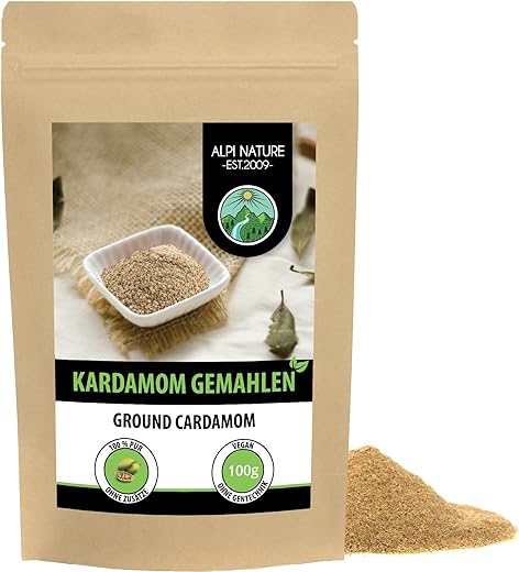 Alpi Nature Kardamom Gemahlen 100g 100 Naturrein Kaffee Tee